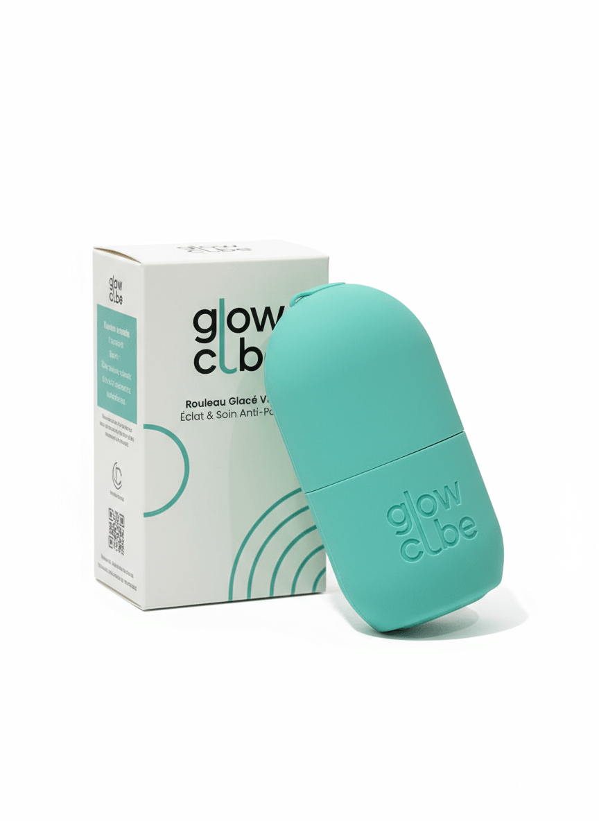 ❄️ GlowCube™ -  Rouleau de Glace Visage | Soin Anti - Poches & Éclat