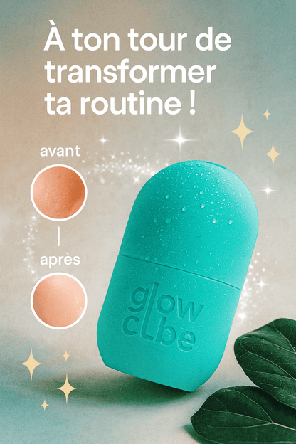 ❄️ GlowCube™ -  Rouleau de Glace Visage | Soin Anti - Poches & Éclat