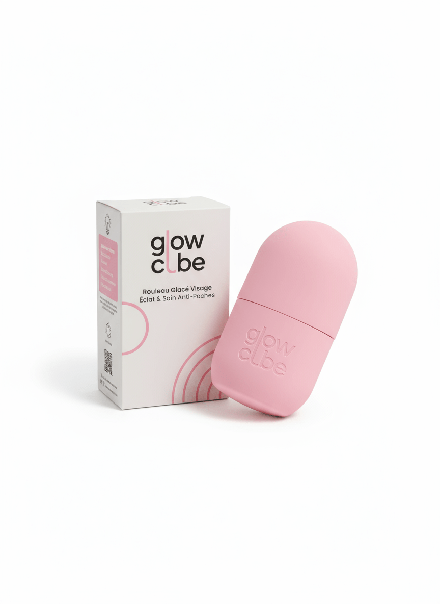 ❄️ GlowCube™ -  Rouleau de Glace Visage | Soin Anti - Poches & Éclat